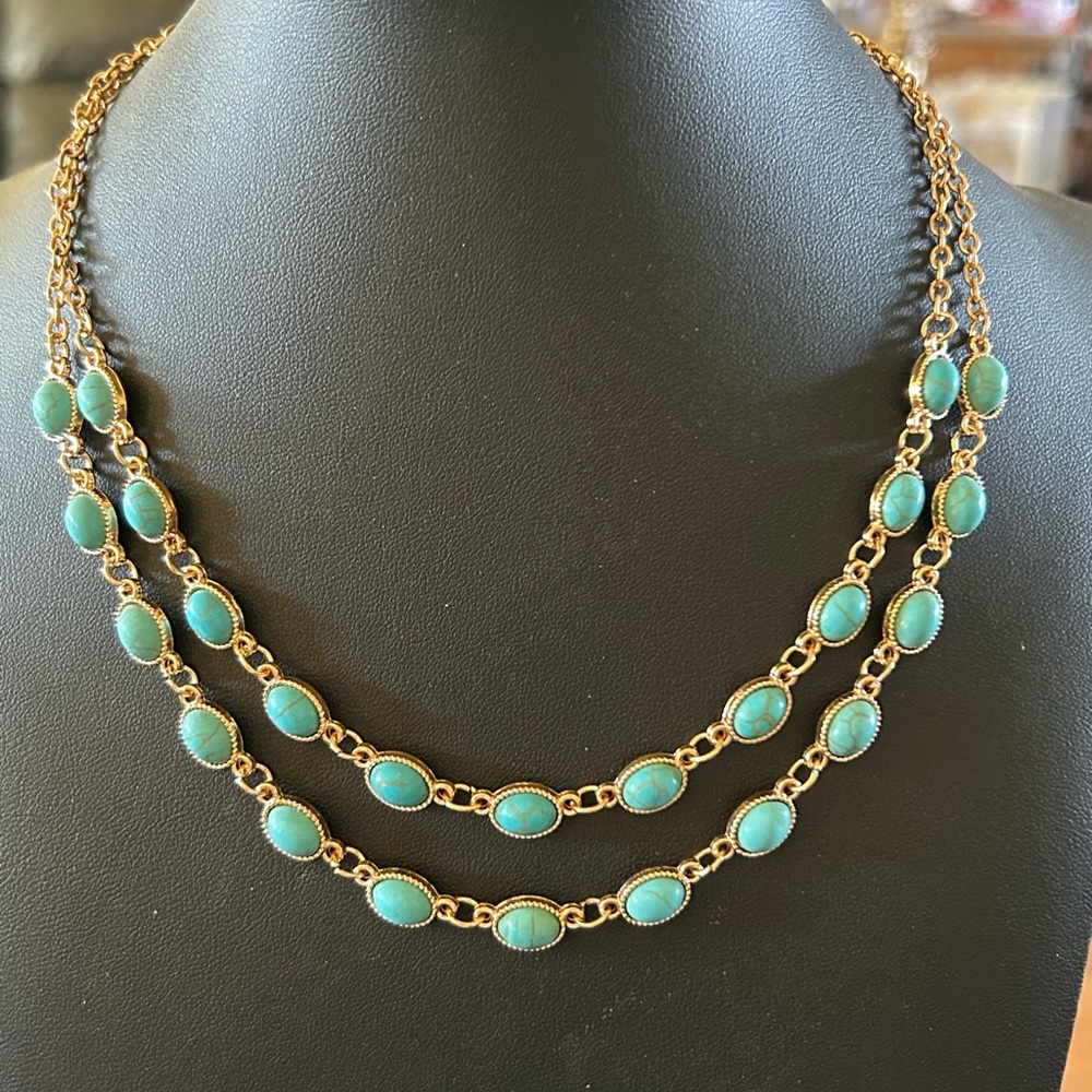 Turquoise and gold set